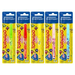 Pero kuličkové CENTROPEN 2675 Tornado Fruity, blistr - modrá náplň /1ks (1)