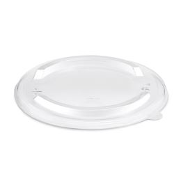 Víčko (rPET) ploché průhledné pro papírovou misku 185mm (50 ks)