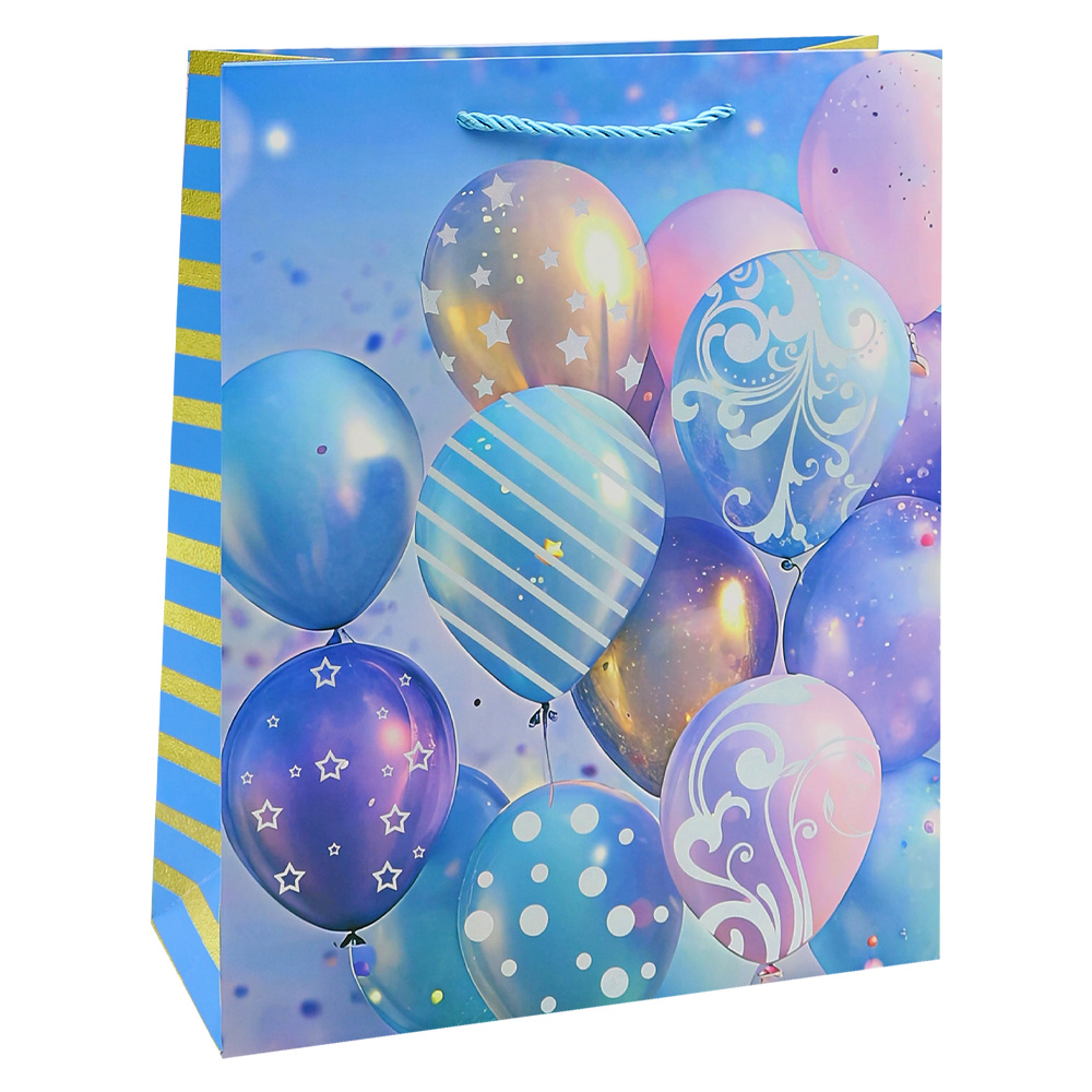 JUNIOR Darčeková taška Balloon 26x10x32 cm (mix /cena 1ks)