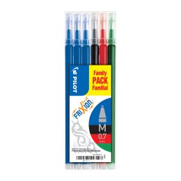 Náplň gumovací PILOT Frixion 0,7 mm/6 ks - modrá, černá, červená, zelená (2)
