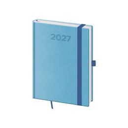 Diář 2027 denní B6 Print Pop - světle modrá
