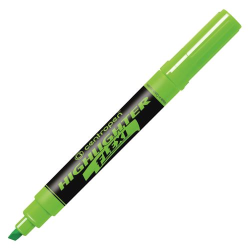 Zvýrazňovač CENTROPEN 8542 FLEXI NEON - zelený