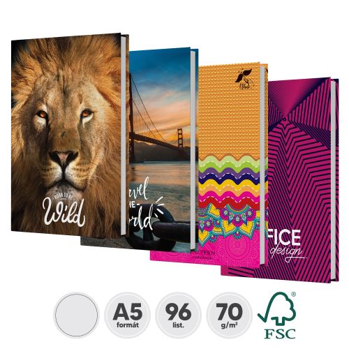 Kniha záznamová čistá A5 (96-listová)