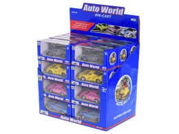 Auto sportovní 7,5cm 1:64 kov zpětný chod 6druhů krabičce 36ks v DBX (3)