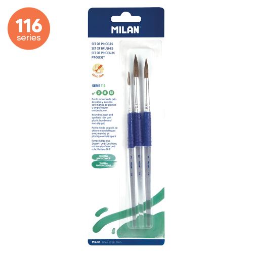 Štětec sada MILAN 116w č.2,8,12