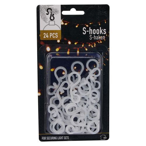 Háčky "S" na vánoční stromeček 45 mm, sada 24 ks