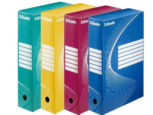 Archivační krabice Esselte, 100 mm červená (14422)