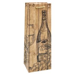 Dárková taška na láhev vína 12,5 x 10 x 36 cm (1)