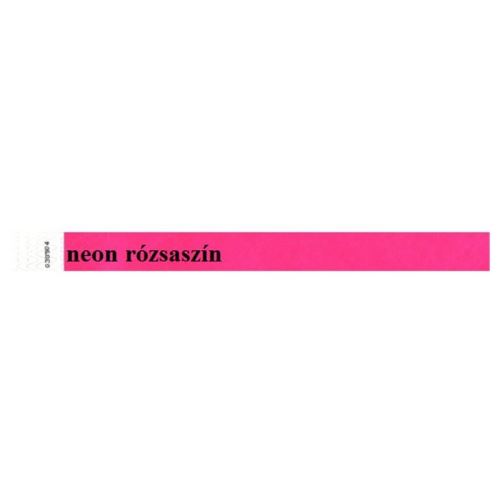 Identifikačný náramok, 3/4", Tyvek, NEON ružový, 100 ks