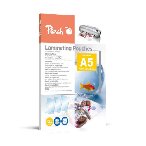 Laminovacie fólie Peach  A5 154x216mm, 125mic (25ks)