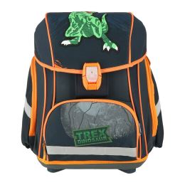 Školní batoh - 5-dílný set SMART 3D s LED osvětlením - T-Rex (2)
