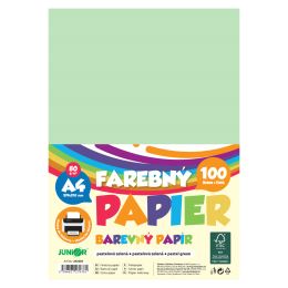 Farebný papier A4 80g/m2, bal/100 ks - pastelová zelená
