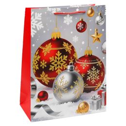 Dárková taška vánoční 40x30x12 cm (mix 4 designů 7348 / cena za 1 ks) (4)