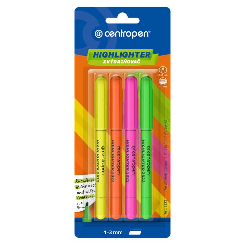 Zvýrazňovač sada centropen 2822/4