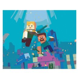 Diamantové malování (s rámem) - MINECRAFT - Pod Vodou