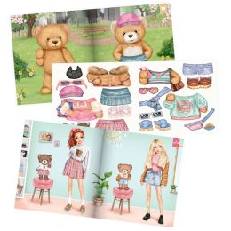 Kreativní sešit Top Model se samolepkami - Stickerworld TEAM TEDDY