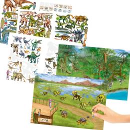 Kreativní sešit se samolepkami Dino ZOO