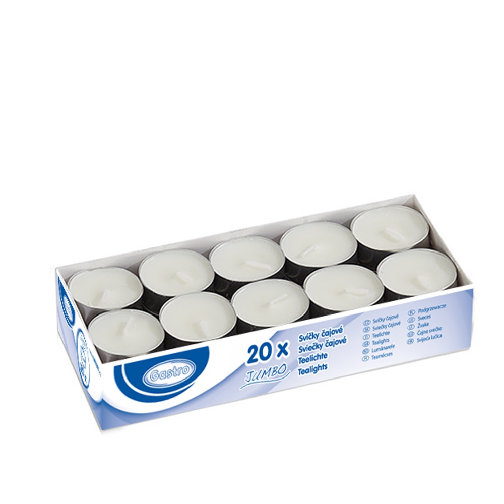 WIMEX Čajové svíčky JUMBO 58x22 mm, (20 ks v bal.)