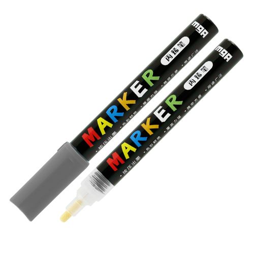 Popisovač akrylový M&G MOCALO Acrylic Marker 2 mm, Dark Grey S911