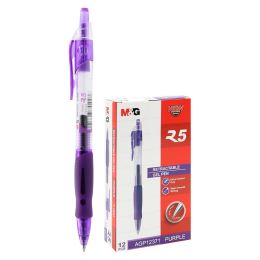 Pero gelové M&amp;G R5 hrot 0,7 mm - fialová náplň