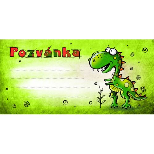 Dětská pozvánka na párty - Dráček, bal. 10 ks