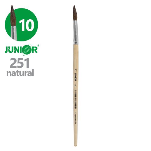 Štětec kulatý JUNIOR č. 10" 251 Natural