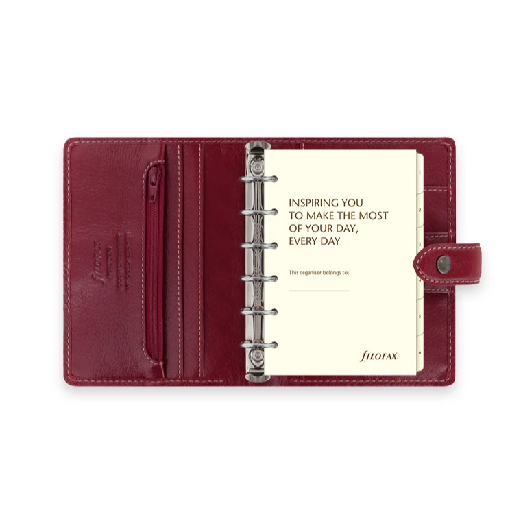 FILOFAX Diář Filofax Malden - Burgundy, kapesní