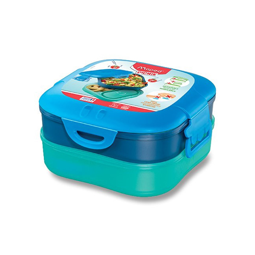 Obed.box MAPED Picnik Concept Kids 3-in-1, modrý 16,5 × 16,5 × 8,8 cm