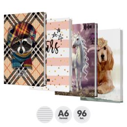 Kniha záznamová linkovaná A6 (96-listová) "A"