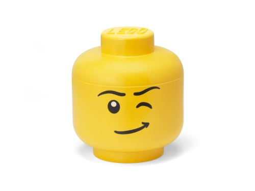 LEGO úložný box - hlava žmurkajúci chlapec