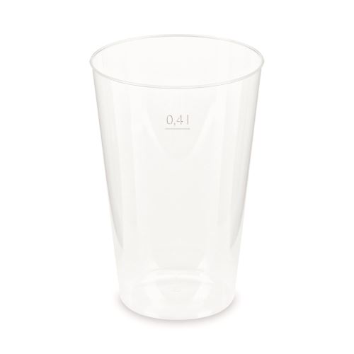 Kelímek vratný (PP) opakovaně použitelný extra-silný O87mm 0,4L [10 ks]