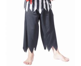 Dětský kostým piráta (košile s vestou, kalhoty, pásek, šátek), velikost 92/104 cm (1)