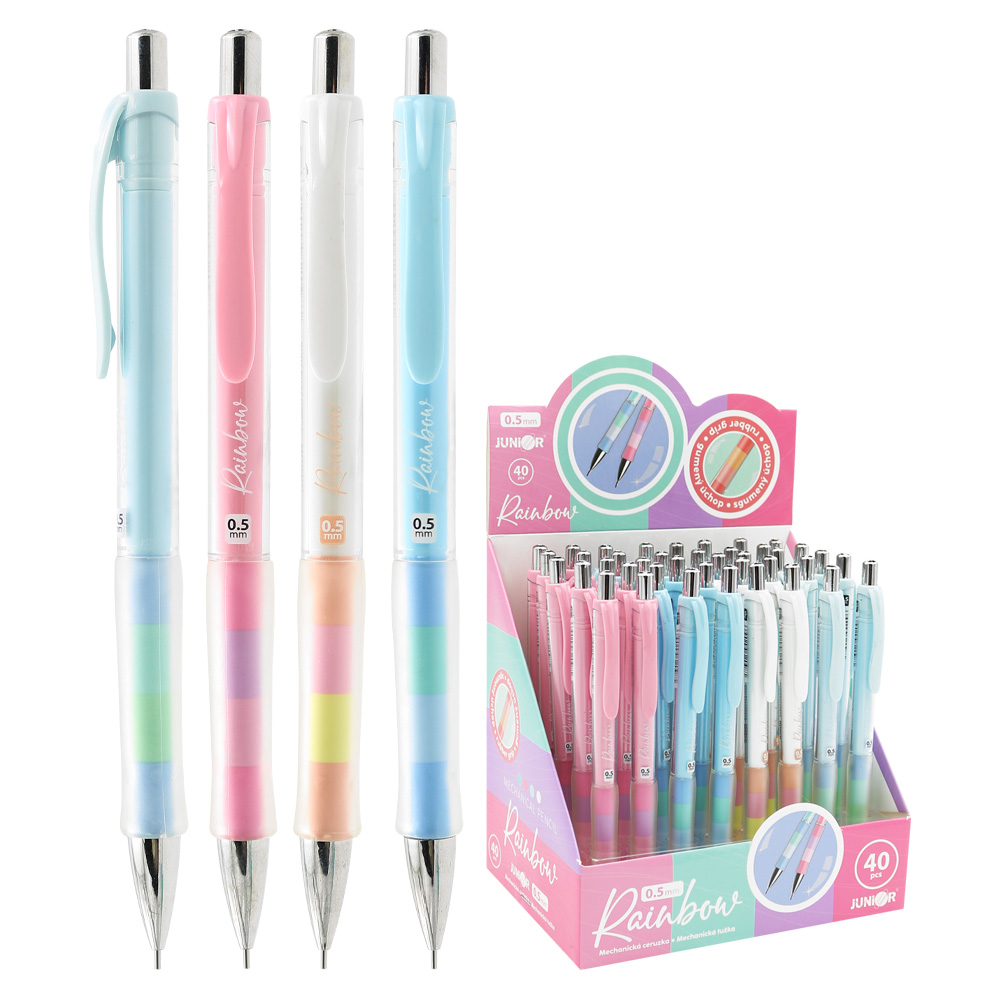Mikrotužka / Pentelka JUNIOR Rainbow 0.5 mm (4 barvy těla)