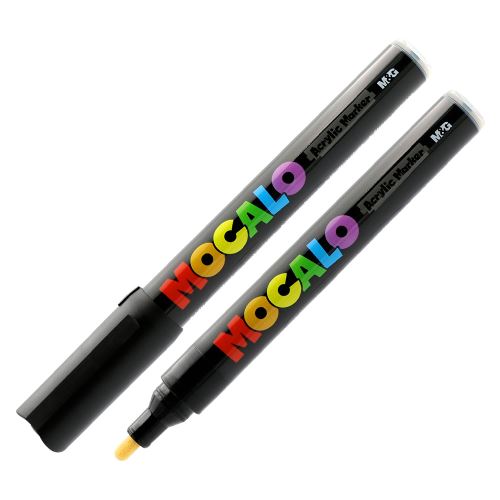 Popisovač akrylový M&G MOCALO Acrylic Marker 2 mm, Black S900 (1)