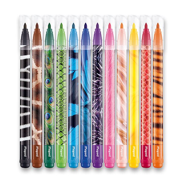 MAPED Fixy dětské MAPED - COLOR`PEPS ANIMALS 12 barev