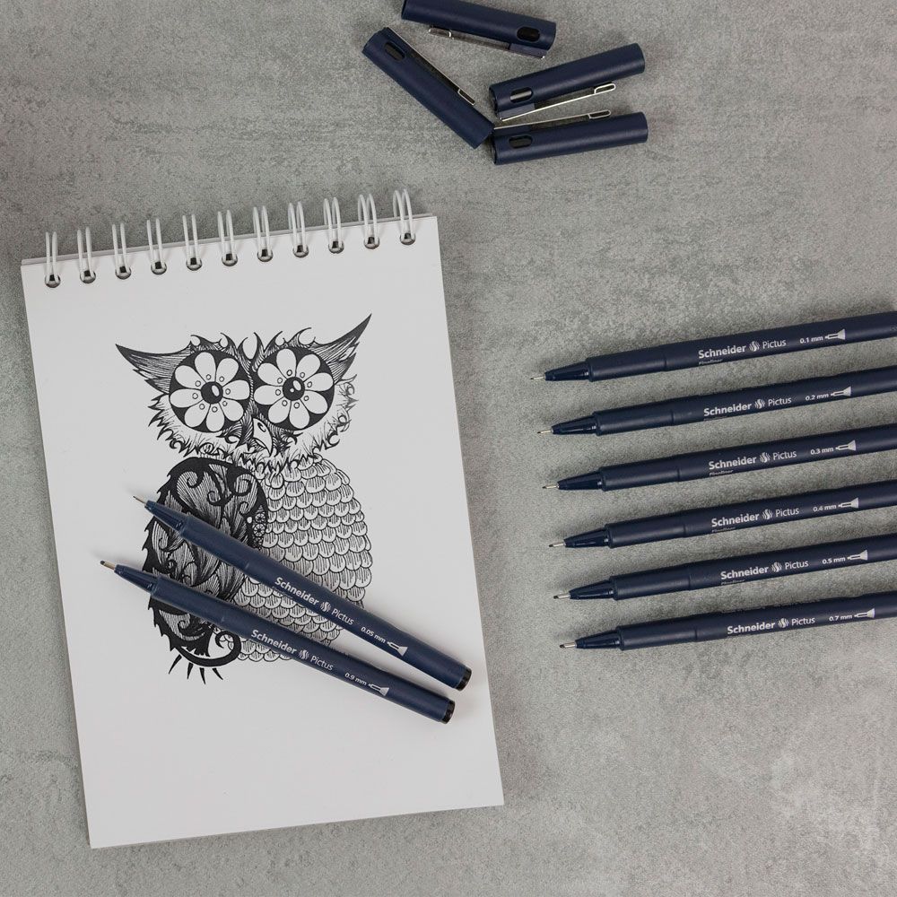 SCHNEIDER Fineliner Schneider Pictus 0,2 - modrá náplň