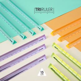 Pravítko trojhranné MILAN New look 15 cm (5)