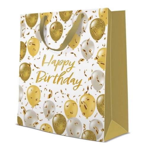 Darčeková taška veľká - Happy Birthday 26,5x13x33,5 cm