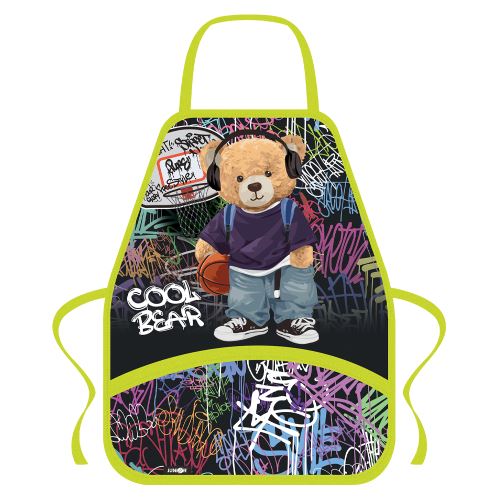 Zástěra pro výtvarnou výchovu JUNIOR S8 Cool Bear - medvěd