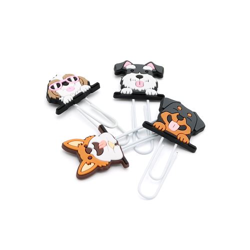 Ozdobná spona / záložka Dog 7 cm (sada 4 ks) (1)