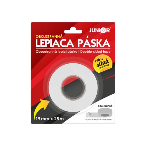 Lepiaca páska obojstranná JUNIOR 19 mm x 25 m 