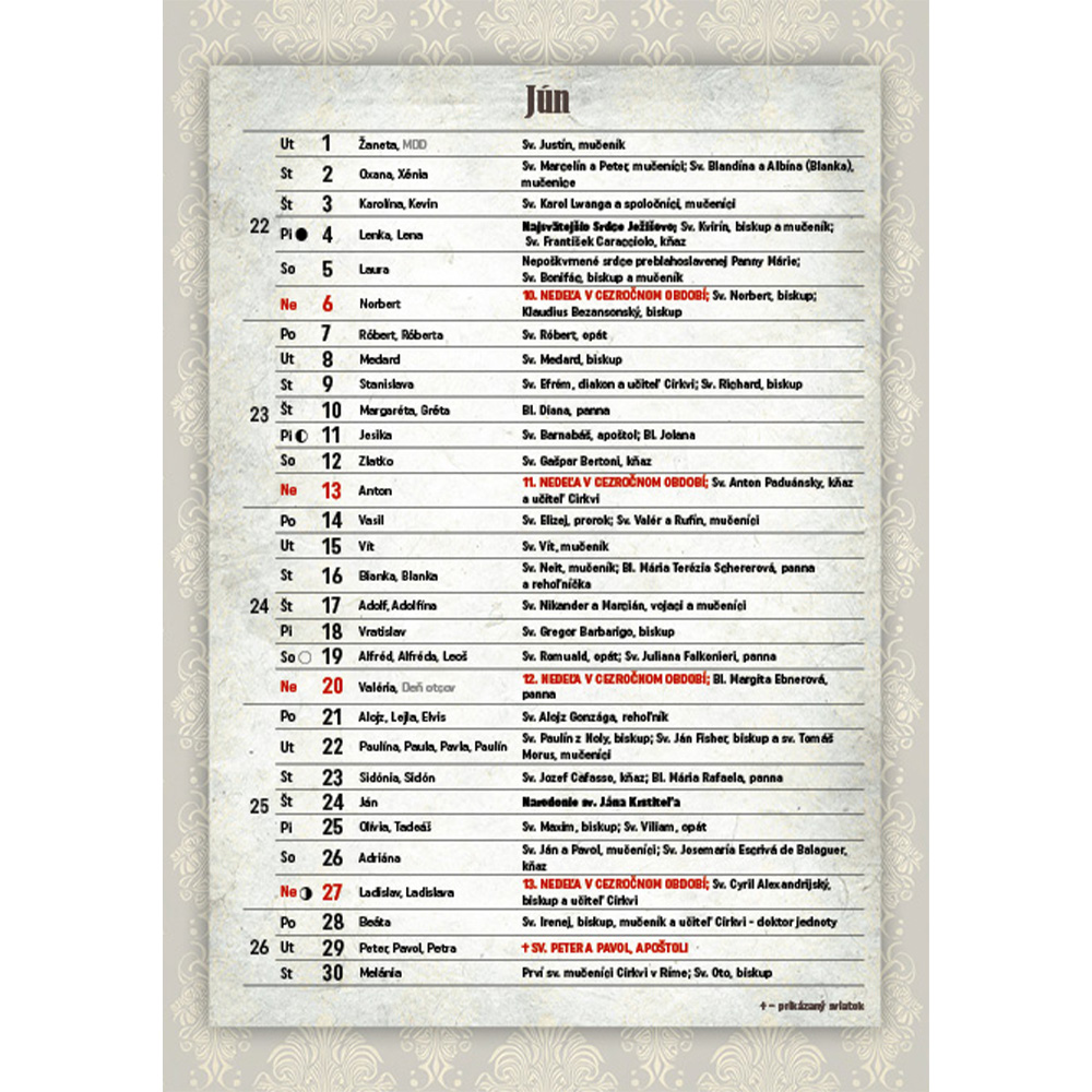 Nástěnný kalendář Catholic 2027