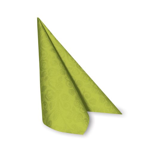 Obrousky Premium  40 x 40 cm dekor R" žlutozelené 50 ks
