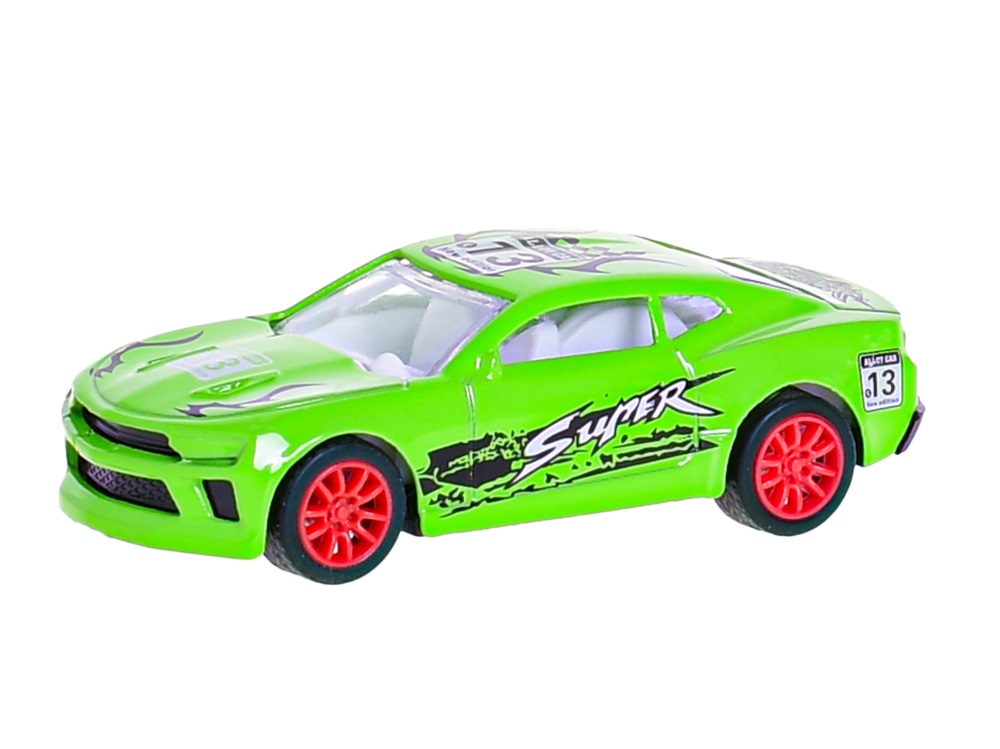  Auto sportovní 7,5cm 1:64 kov zpětný chod 6druhů krabičce 36ks v DBX