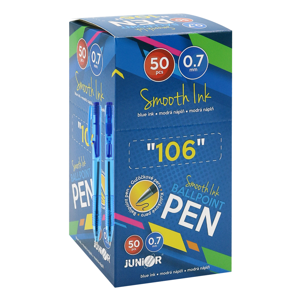 JUNIOR Pero kuličkové JUNIOR 106 0,7 mm - modré