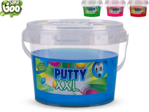 Putty King hmota sliz 350g s glitry 4barvy v kbelíku