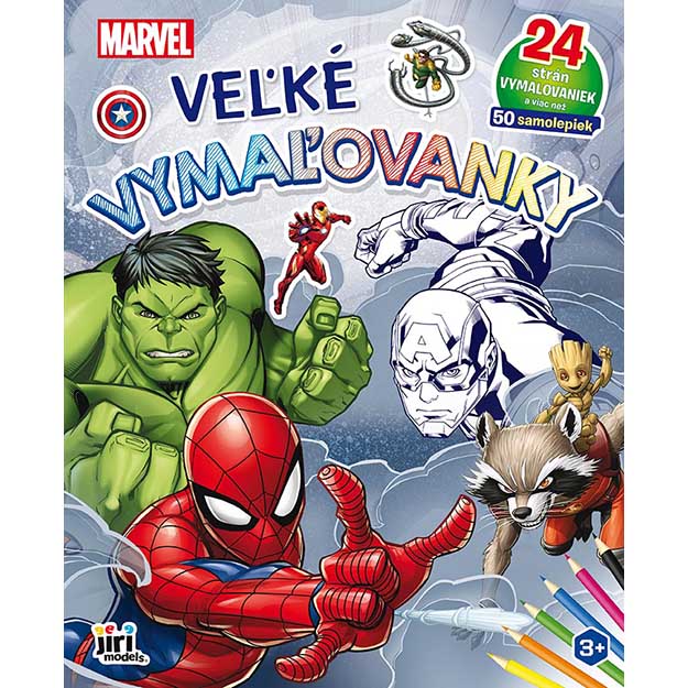 JIRI MODELS SLOVAKIA,s.r.o. Vymalovanka velká Marvel se samolepkami