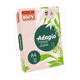 Kopírovací papír, barevný, A4, 80 g, REY "Adagio", pastelový růžový Kopírovací papír, barevný, A4, 80 g, REY "Adagio", pastelový růžový