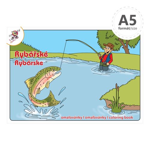 Omalovánka A5 - Rybářské omalovánky