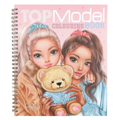 Kreatívny zošit Top Model so samolepkami - Candy, Talita a medvedík